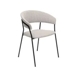 KARE Design Chaise Avec Accoudoirs Belle Grise ^ Chaise