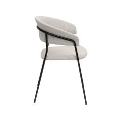 KARE Design Chaise Avec Accoudoirs Belle Grise ^ Chaise