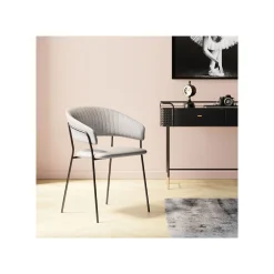 KARE Design Chaise Avec Accoudoirs Belle Grise ^ Chaise