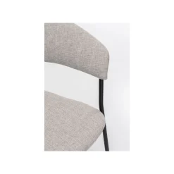 KARE Design Chaise Avec Accoudoirs Belle Grise ^ Chaise