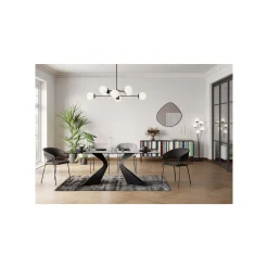 KARE Design Chaise Avec Accoudoirs Belle Anthracite ^ Chaise