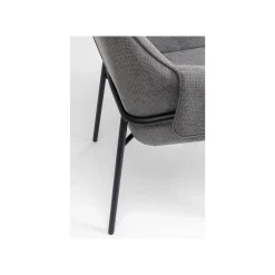 KARE Design Chaise Avec Accoudoirs Bess Grise ^ Chaise