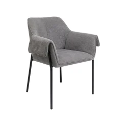 KARE Design Chaise Avec Accoudoirs Bess Grise ^ Chaise