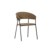 KARE Design Chaise Avec Accoudoirs Belle Velours Marron ^ Chaise