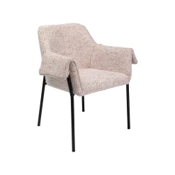 KARE Design Chaise Avec Accoudoirs Bess Flitter Crème ^ Chaise