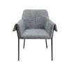 KARE Design Chaise Avec Accoudoirs Bess Flitter Grise ^ Chaise