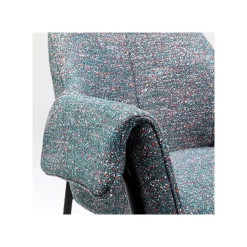 KARE Design Chaise Avec Accoudoirs Bess Flitter Grise ^ Chaise