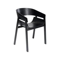 KARE Design Chaise Avec Accoudoirs Biarritz Noire ^ Chaise
