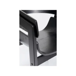 KARE Design Chaise Avec Accoudoirs Biarritz Noire ^ Chaise