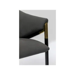 KARE Design Chaise Avec Accoudoirs Boulevard Grise ^ Chaise
