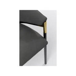 KARE Design Chaise Avec Accoudoirs Boulevard Grise ^ Chaise