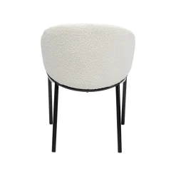 KARE Design Chaise Avec Accoudoirs Boulevard Boucle Crème ^ Chaise