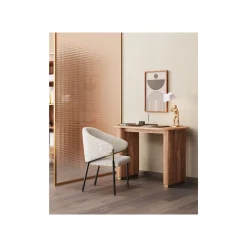 KARE Design Chaise Avec Accoudoirs Boulevard Boucle Crème ^ Chaise