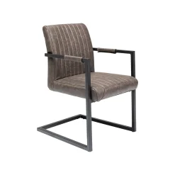 KARE Design Chaise Avec Accoudoirs Cantilever Thamos Marron ^ Chaise