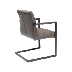 KARE Design Chaise Avec Accoudoirs Cantilever Thamos Marron ^ Chaise