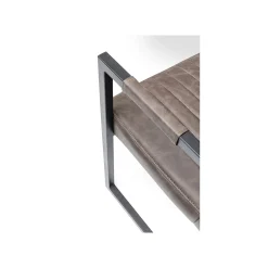 KARE Design Chaise Avec Accoudoirs Cantilever Thamos Marron ^ Chaise