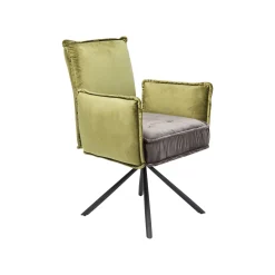 KARE Design Chaise Avec Accoudoirs Chelsea Verte Et Grise ^ Chaise