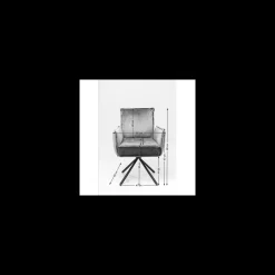 KARE Design Chaise Avec Accoudoirs Chelsea Marron ^ Chaise