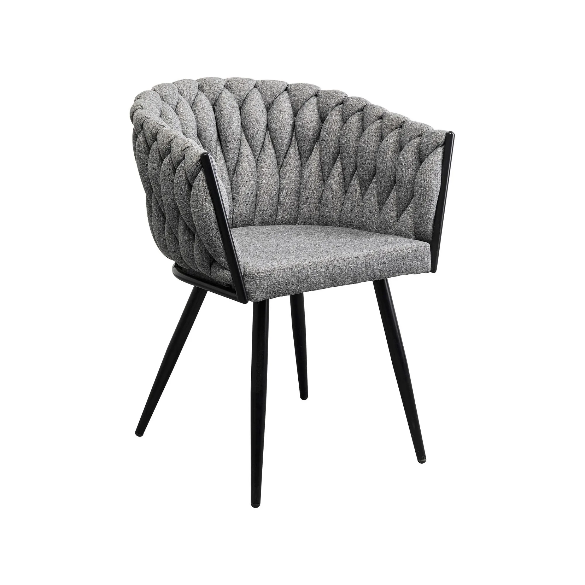 KARE Design Chaise Avec Accoudoirs Dean Grise ^ Chaise