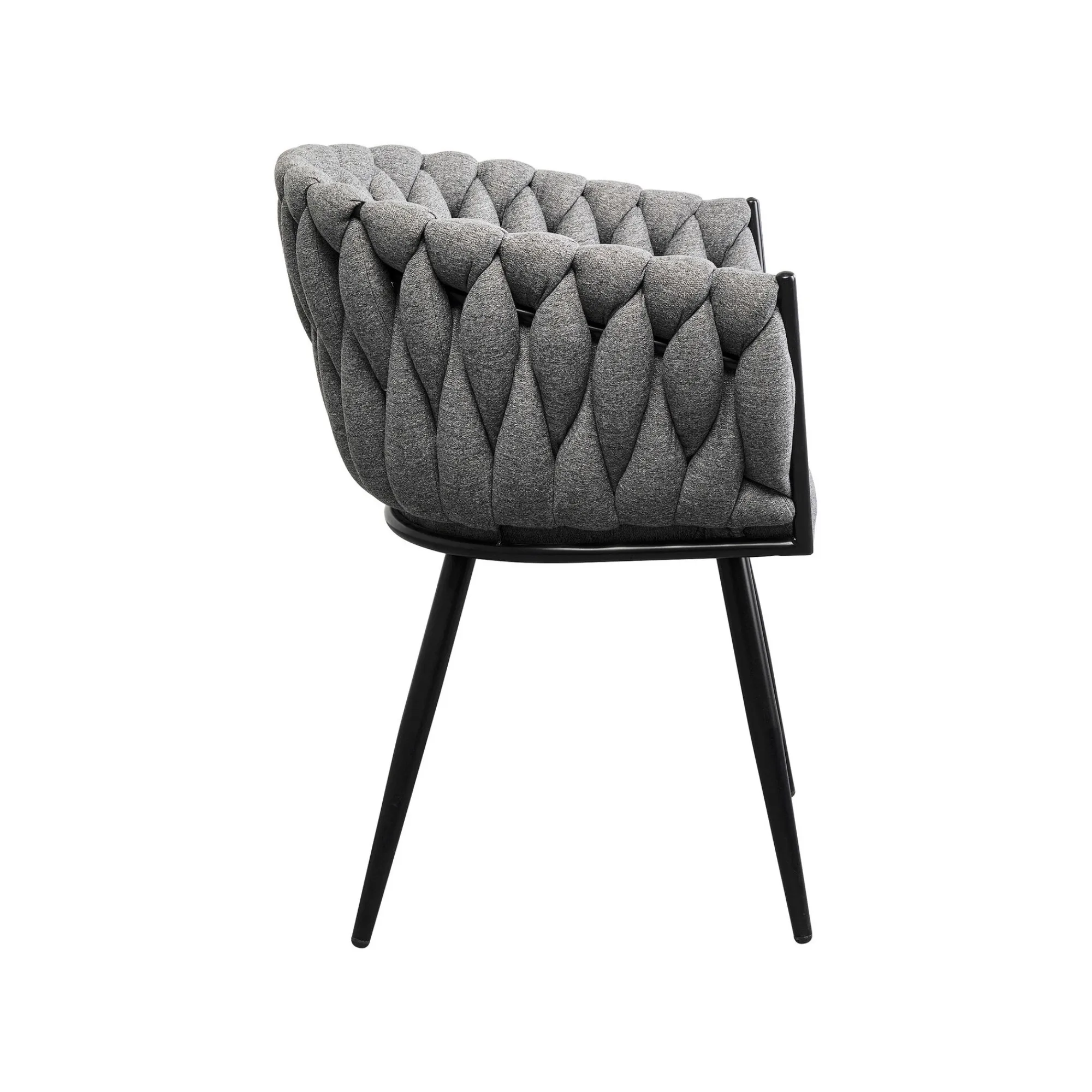 KARE Design Chaise Avec Accoudoirs Dean Grise ^ Chaise