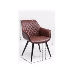 KARE Design Chaise Avec Accoudoirs Harry ^ Chaise