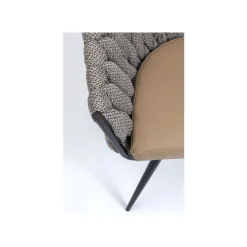 KARE Design Chaise Avec Accoudoirs Knot Marron ^ Chaise