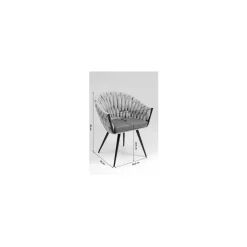 KARE Design Chaise Avec Accoudoirs Knot Marron ^ Chaise