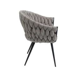KARE Design Chaise Avec Accoudoirs Knot Marron ^ Chaise