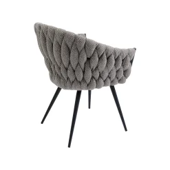 KARE Design Chaise Avec Accoudoirs Knot Marron ^ Chaise
