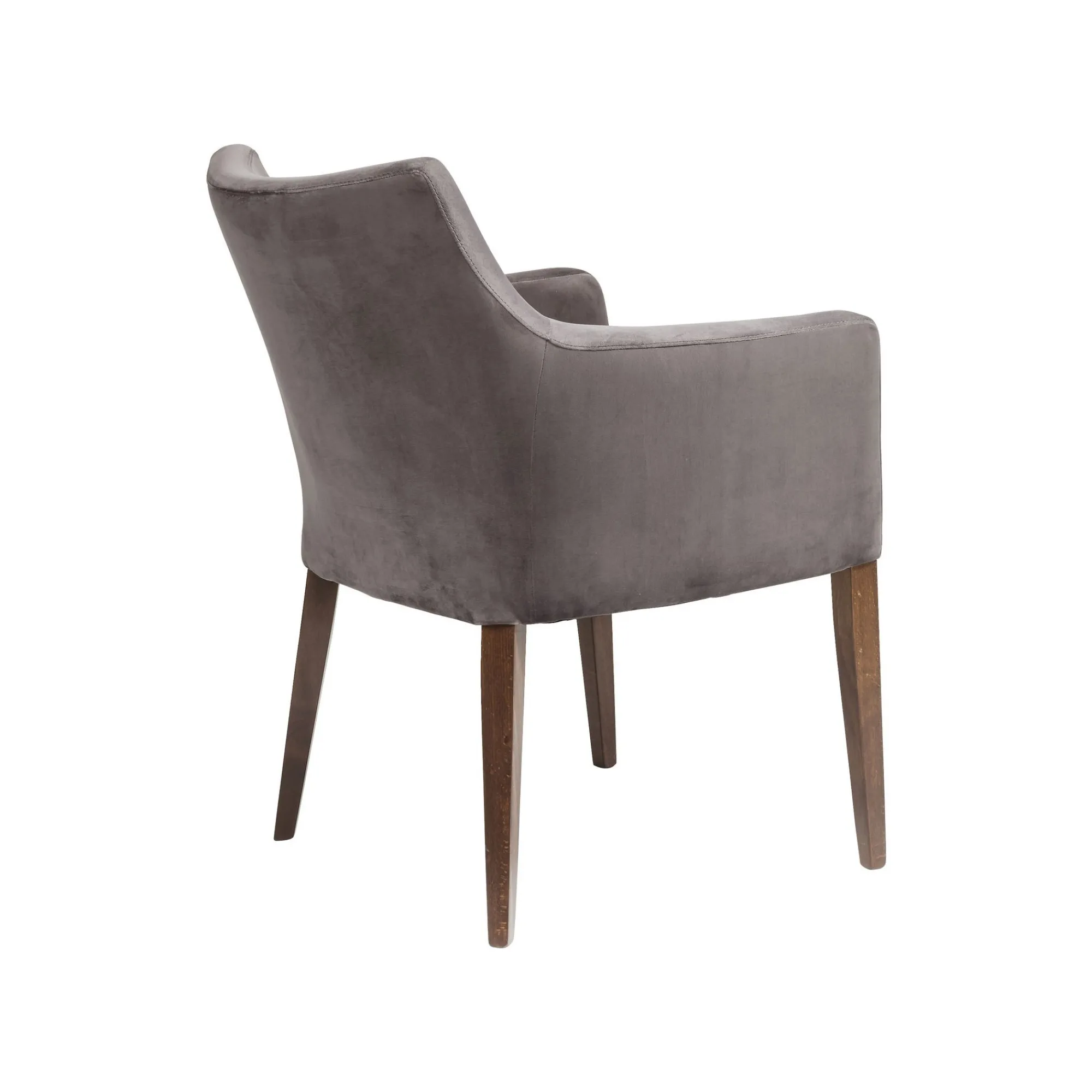 KARE Design Chaise Avec Accoudoirs Mode Velours Gris ^ Chaise