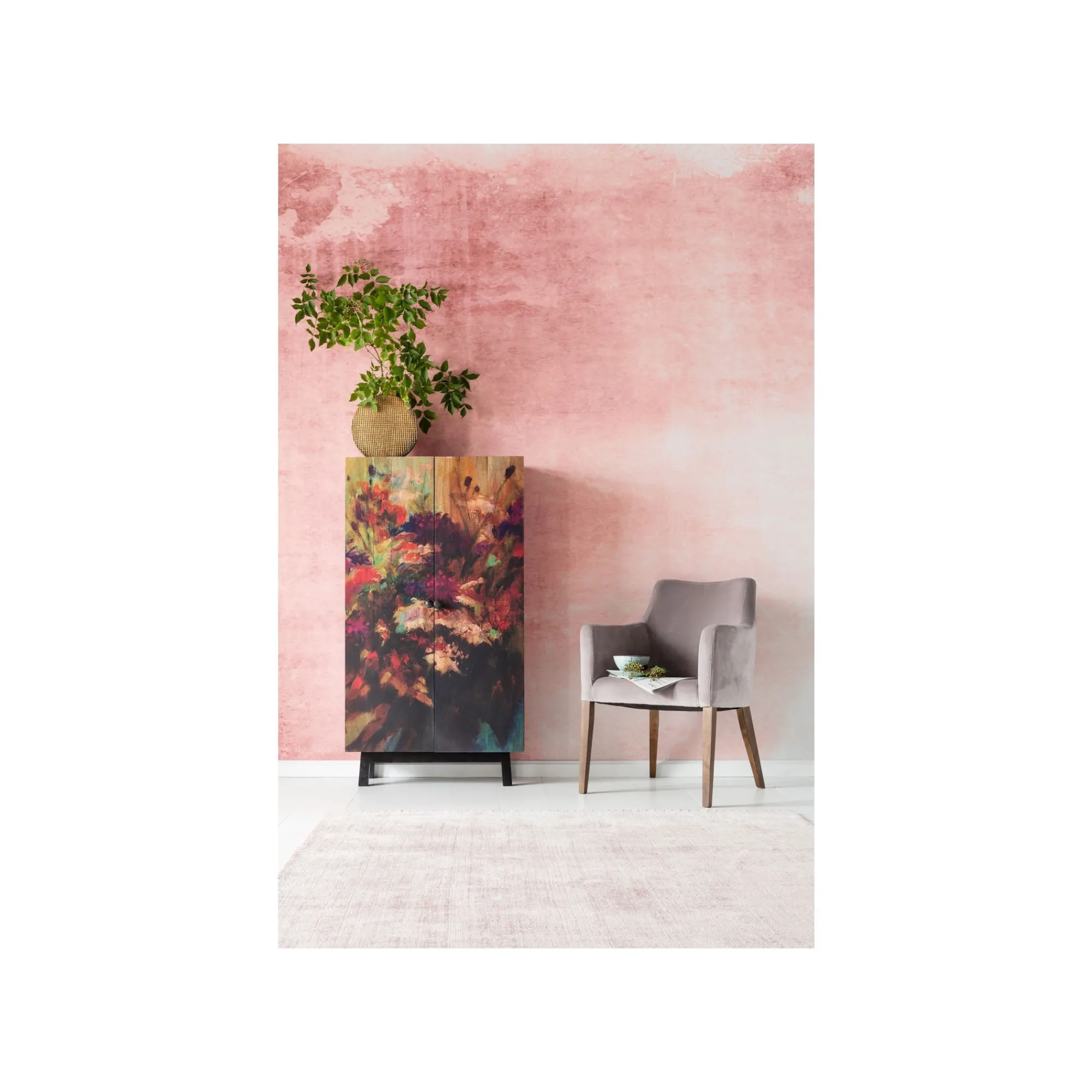 KARE Design Chaise Avec Accoudoirs Mode Velours Gris ^ Chaise