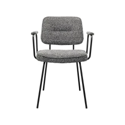 KARE Design Chaise Avec Accoudoirs Orelie Noire Et Blanche ^ Chaise