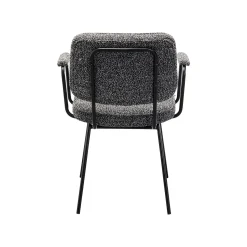 KARE Design Chaise Avec Accoudoirs Orelie Noire Et Blanche ^ Chaise