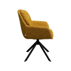 KARE Design Chaise Avec Accoudoirs Pivotante Molly Jaune ^ Chaise