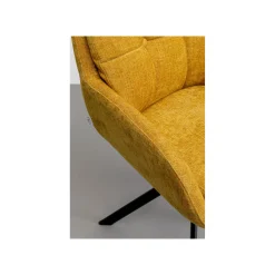 KARE Design Chaise Avec Accoudoirs Pivotante Molly Jaune ^ Chaise