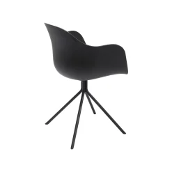 KARE Design Chaise Avec Accoudoirs Pivotante Bel Air Noire ^ Chaise