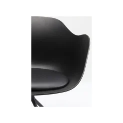 KARE Design Chaise Avec Accoudoirs Pivotante Bel Air Noire ^ Chaise