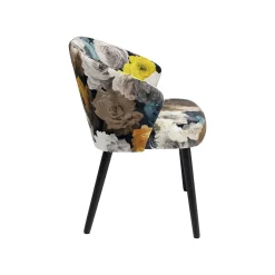 KARE Design Chaise Avec Accoudoirs Pivoines Jaunes ^ Chaise