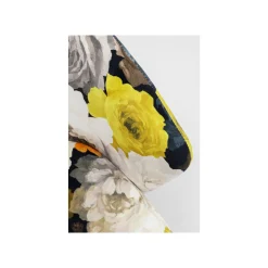 KARE Design Chaise Avec Accoudoirs Pivoines Jaunes ^ Chaise
