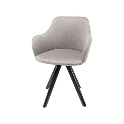 KARE Design Chaise Avec Accoudoirs Pivotante Lady Loco Taupe ^ Chaise