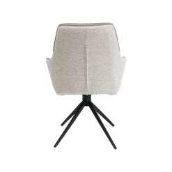 KARE Design Chaise Avec Accoudoirs Pivotante Amira Grise ^ Chaise De Bureau|Chaise