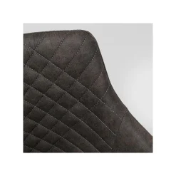 KARE Design Chaise Avec Accoudoirs Pivotante Coco Gris Anthracite ^ Chaise