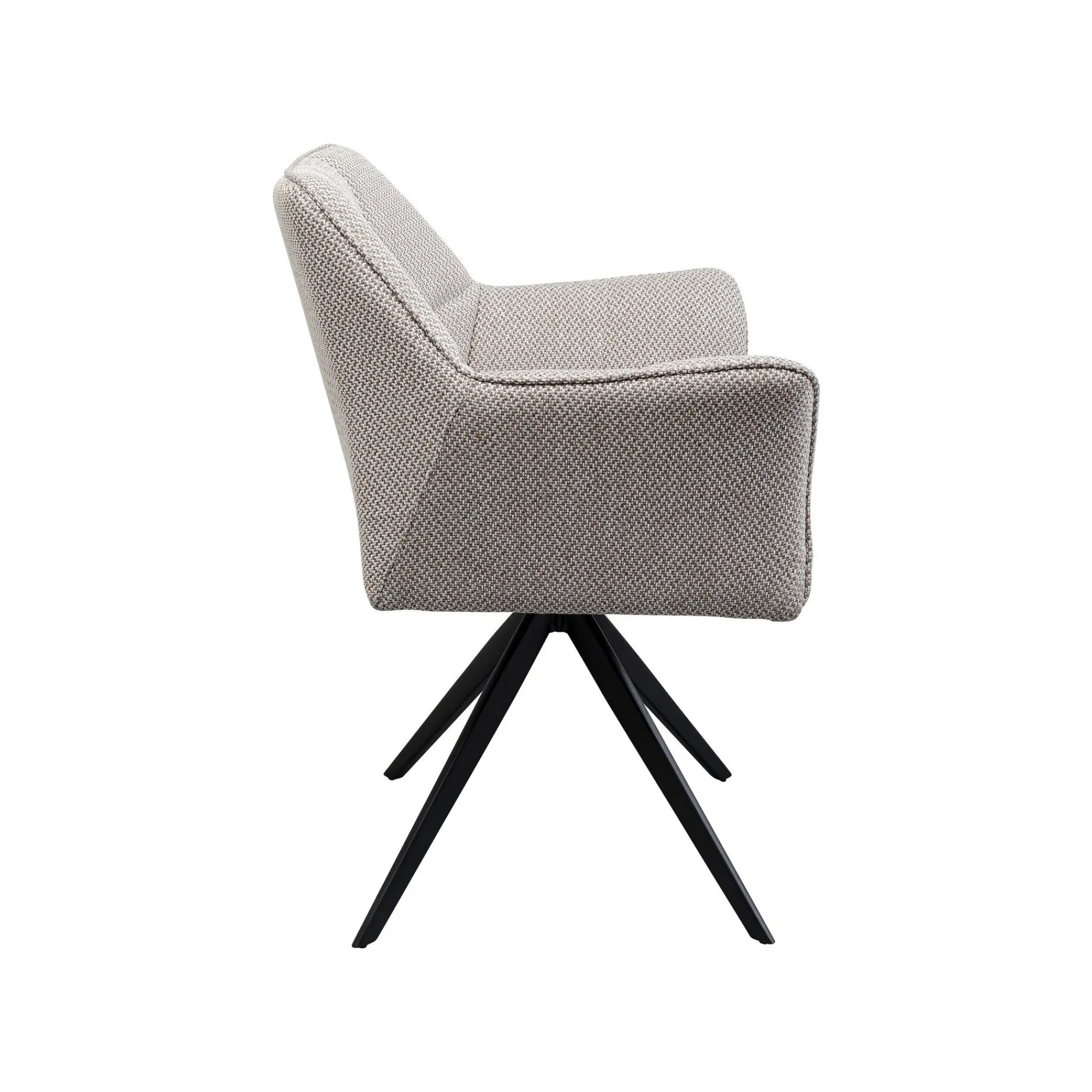 KARE Design Chaise Avec Accoudoirs Pivotante Thinktank Grise ^ Chaise De Bureau|Chaise