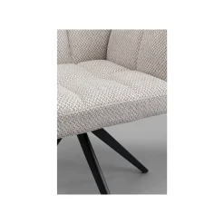 KARE Design Chaise Avec Accoudoirs Pivotante Thinktank Grise ^ Chaise De Bureau|Chaise