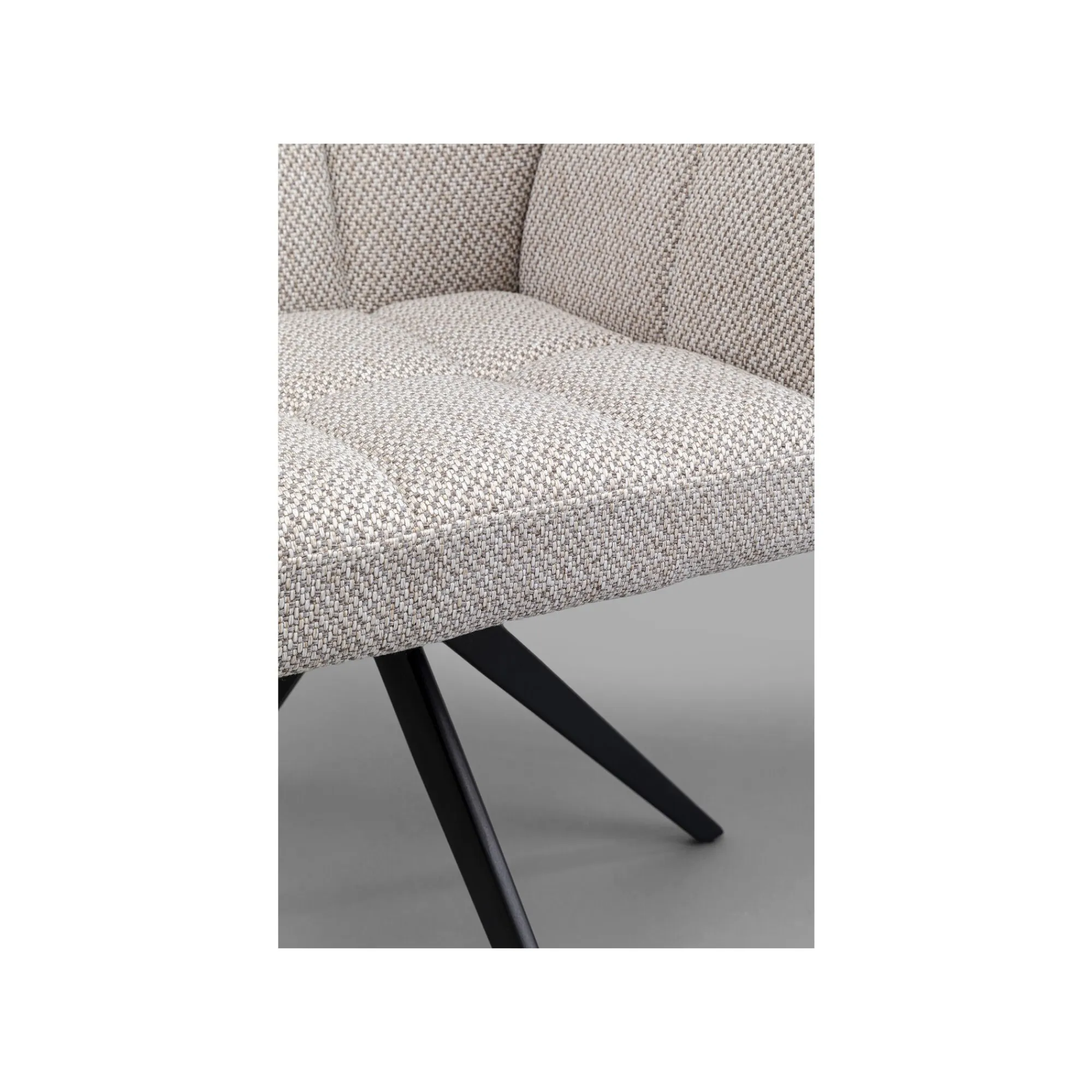 KARE Design Chaise Avec Accoudoirs Pivotante Thinktank Grise ^ Chaise De Bureau|Chaise