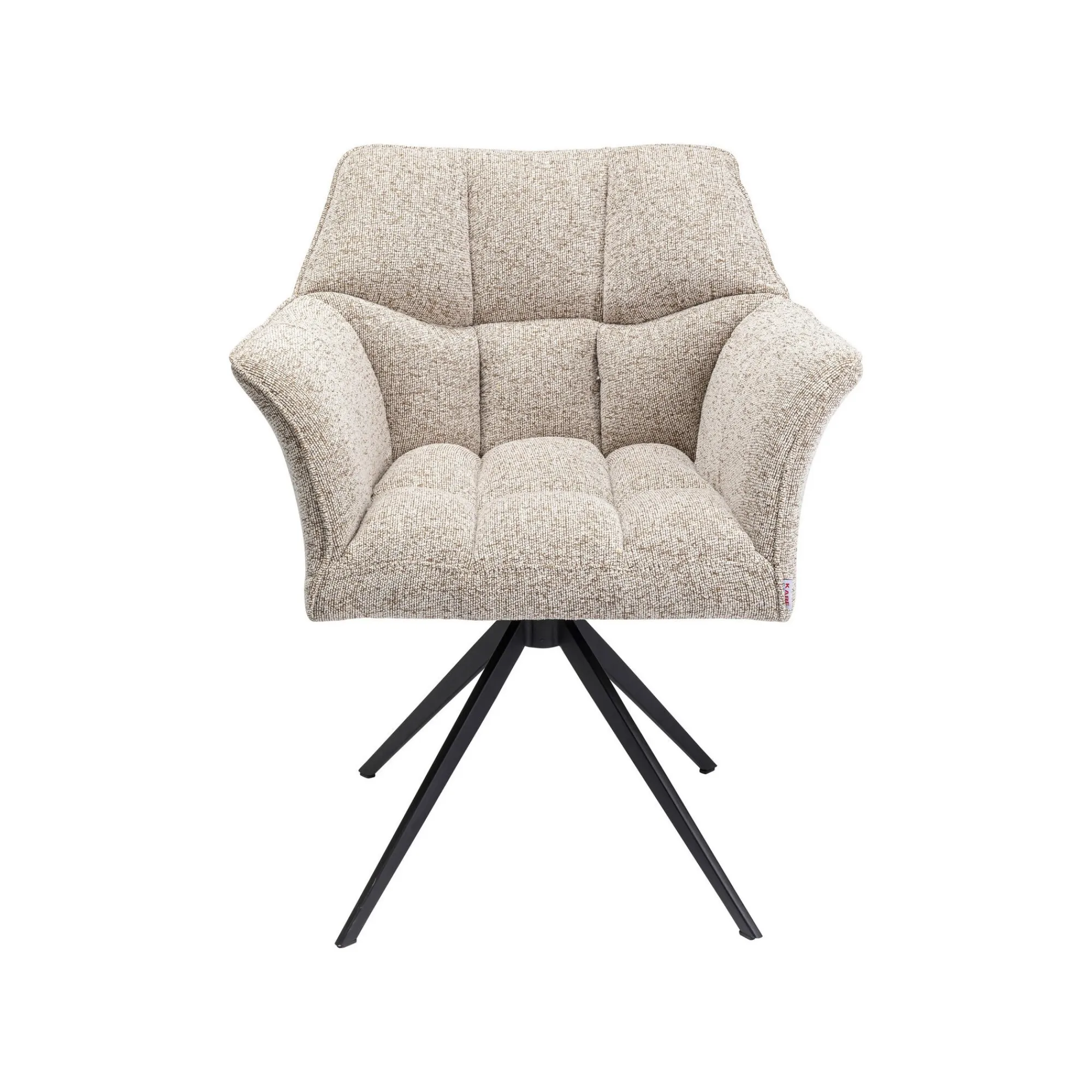 KARE Design Chaise Avec Accoudoirs Pivotante Thinktank Crème ^ Chaise De Bureau|Chaise