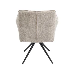 KARE Design Chaise Avec Accoudoirs Pivotante Thinktank Crème ^ Chaise De Bureau|Chaise