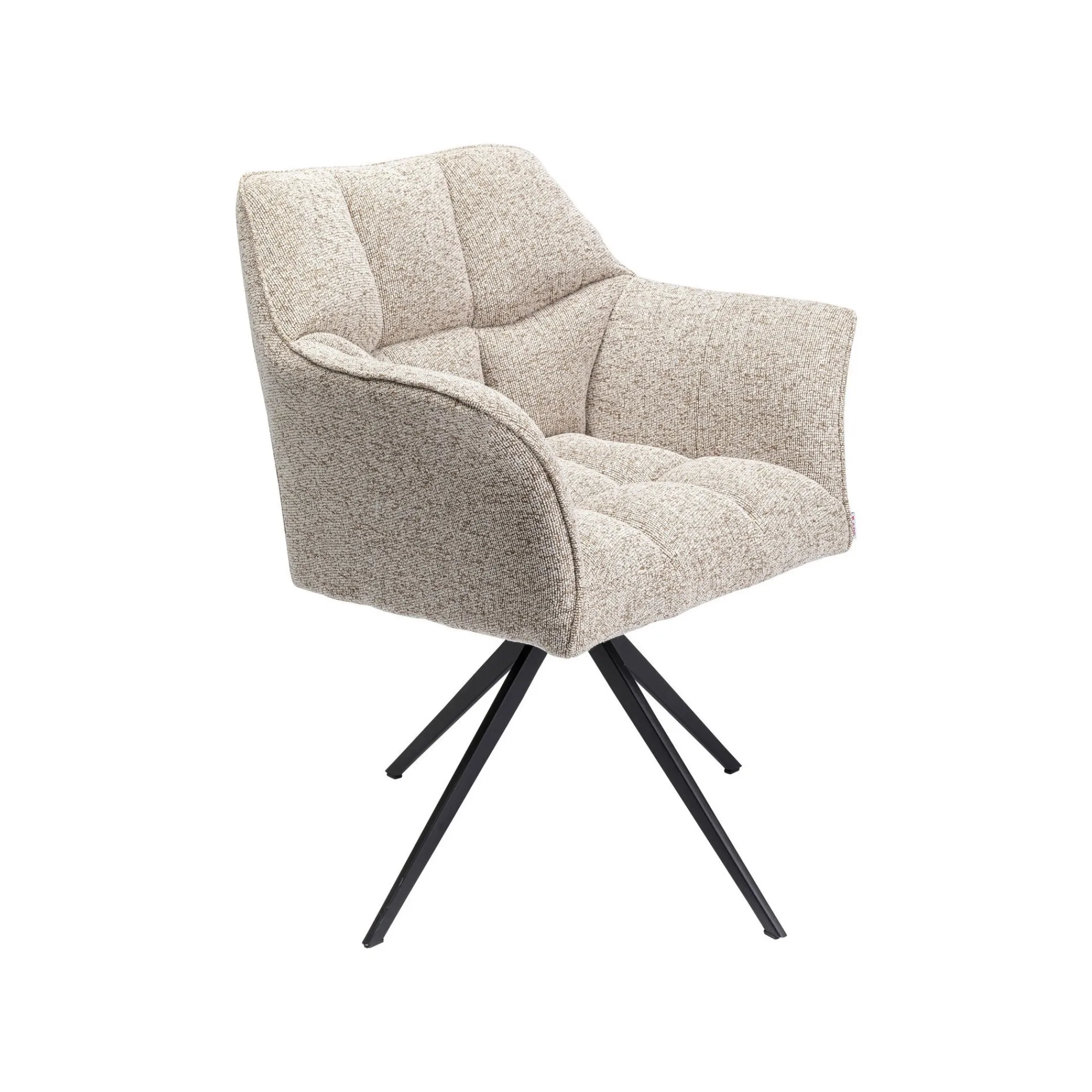 KARE Design Chaise Avec Accoudoirs Pivotante Thinktank Crème ^ Chaise De Bureau|Chaise