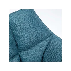 KARE Design Chaise Avec Accoudoirs Pivotante Thinktank Bleue ^ Chaise