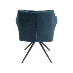 KARE Design Chaise Avec Accoudoirs Pivotante Thinktank Bleue ^ Chaise